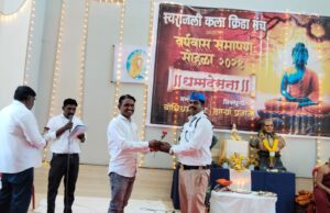 धम्मप्रवचन, व्याख्यान आणि भीमगीतेचा आनंद : भोसरीत धम्ममयी वातावरण – अत्रदानाचा भव्य कार्यक्रम संपन्न