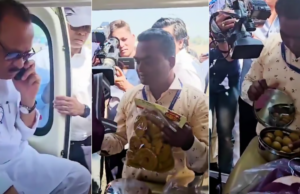 “चाकली-लाडवांनी भरलेल्या अजित पवारांच्या बॅगांची तपासणी; निवडणूक आयोगाच्या कायद्याचे पालन करणारा प्रत्येकासाठी संदेश”.