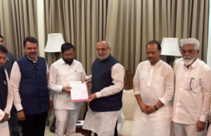 महाराष्ट्राचे मुख्यमंत्री एकनाथ शिंदे यांनी दिला राजीनामा; राज्याच्या राजकारणात खळबळ.