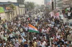 चिखली-कुदळवाडीतील अनधिकृत भंगार दुकाने हटवण्याच्या कारवाईला व्यापाऱ्यांचा तीव्र विरोध; देहू-आळंदी रस्त्यावर तणाव निर्माण, वाहतूक ठप्प